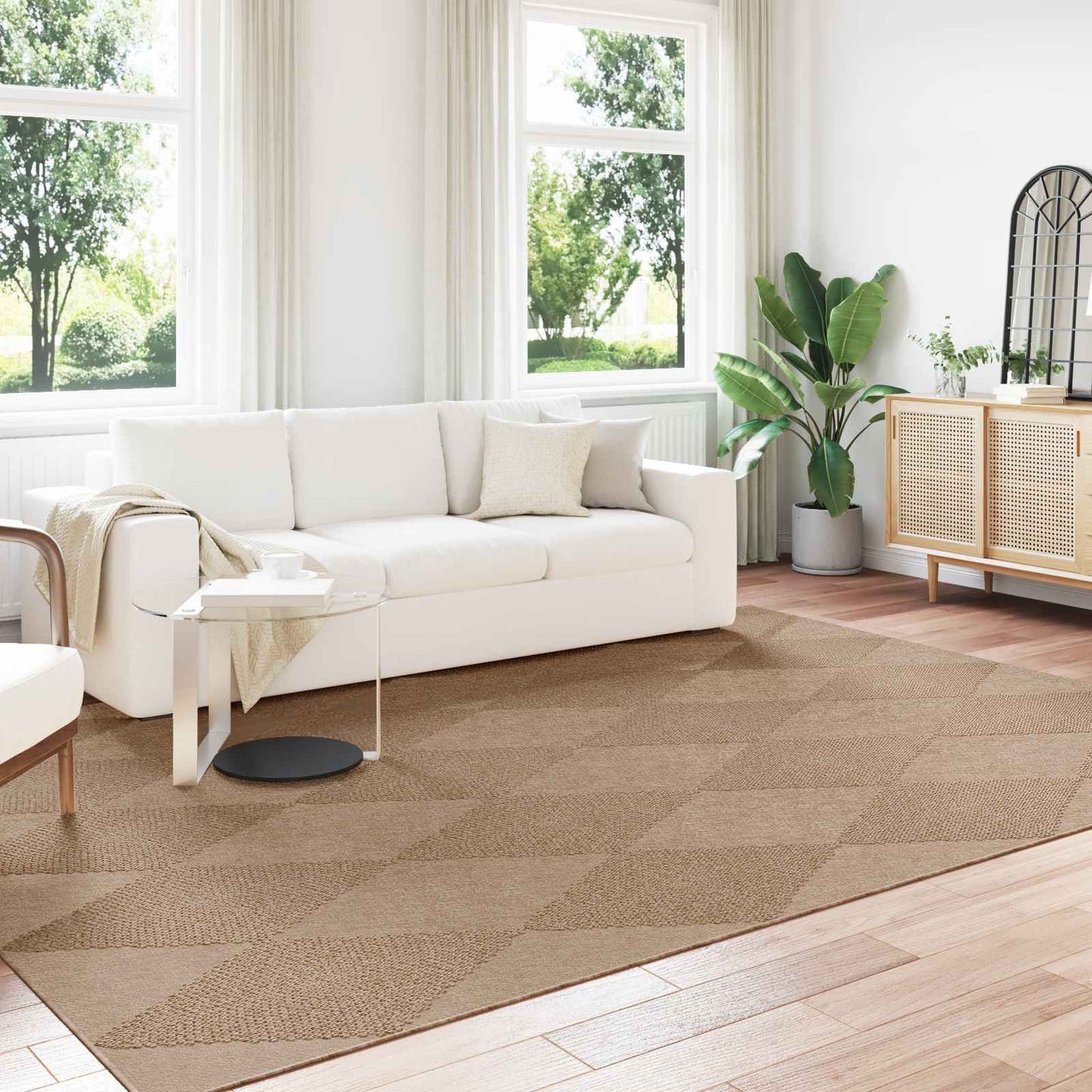 Tappeti per area AGIRA Naturale 280 x 200 cm Poliestere
