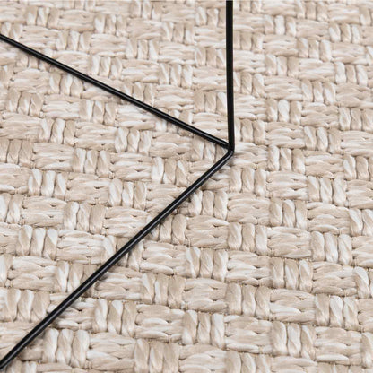 Tappeti per area Quadrato FARO Crema 120 x 120 cm Poliestere