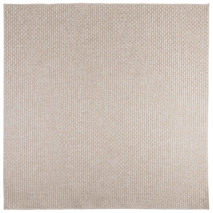 Tappeti per area Quadrato FARO Crema 120 x 120 cm Poliestere