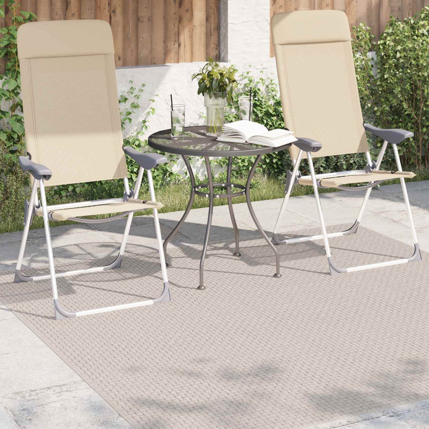 Tappeti per area Quadrato FARO Crema 200 x 200 cm Poliestere