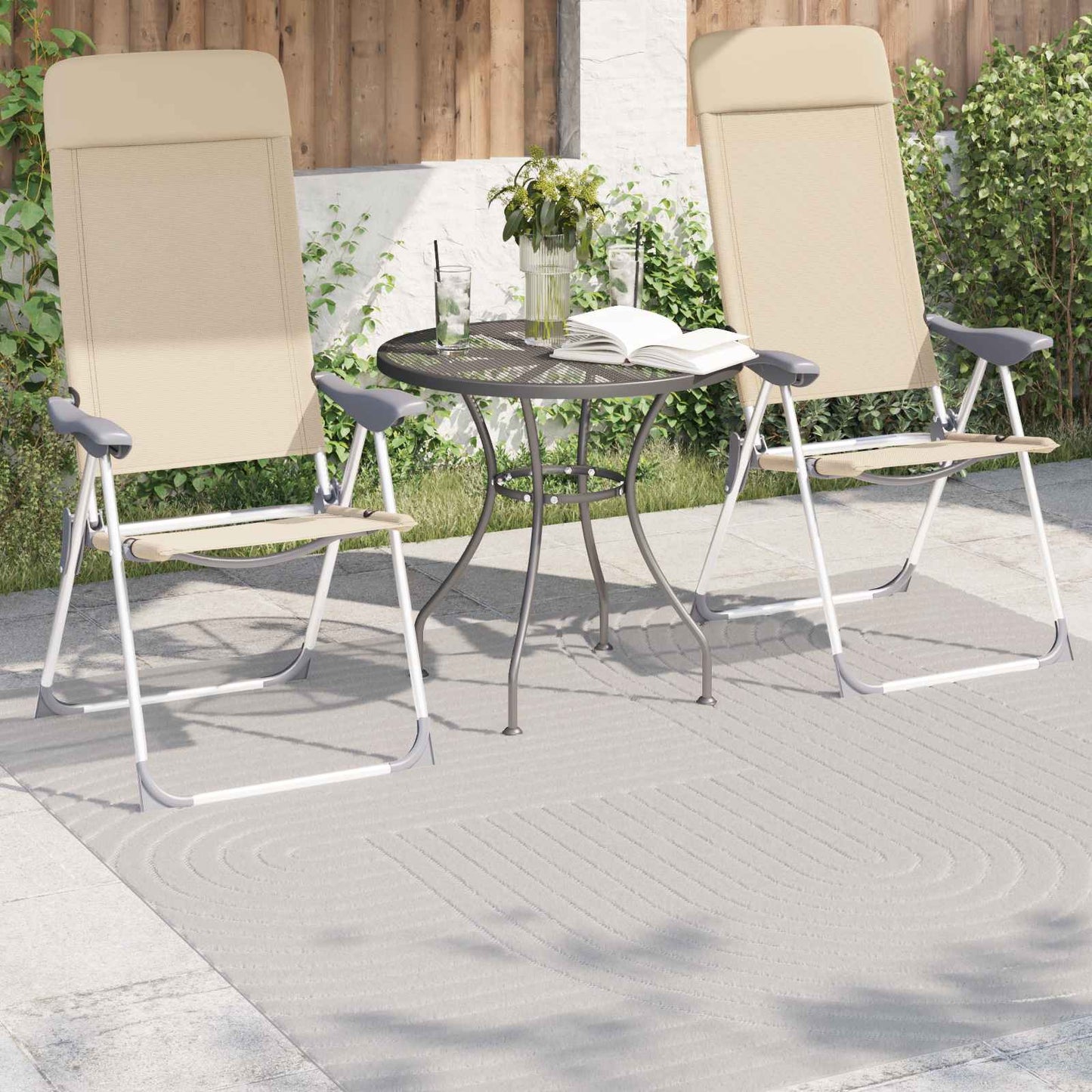 Tappeti per area Quadrato PALMERAS Crema 200 x 200 cm