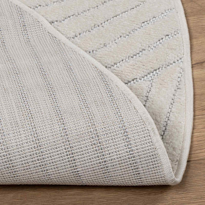 Tappeti per area Rotondo PALMERAS Crema Ã˜ 120 CM Poliestere