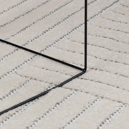 Tappeti per area Rotondo PALMERAS Crema Ã˜ 200 CM Poliestere