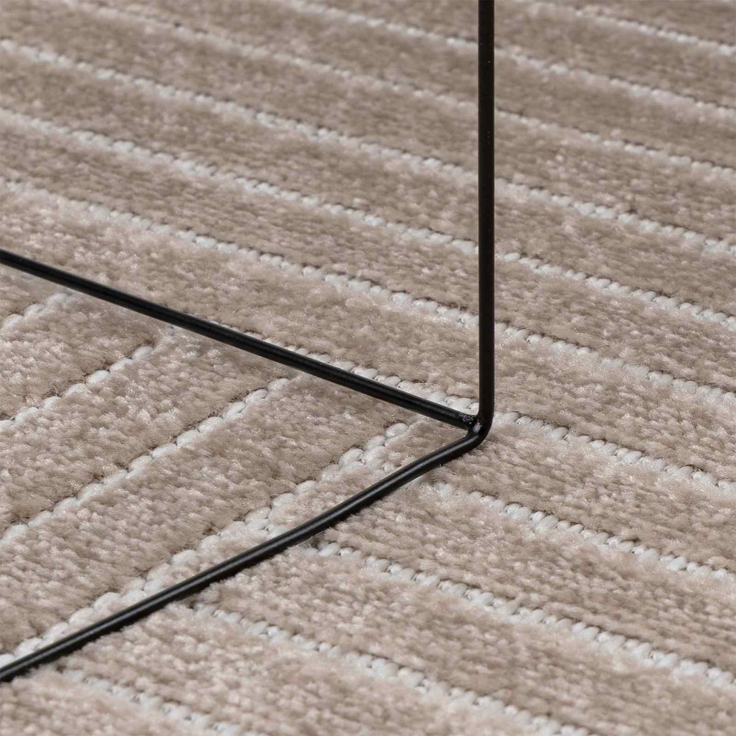 Tappeti per area Quadrato PALMERAS Beige 120 x 120 cm