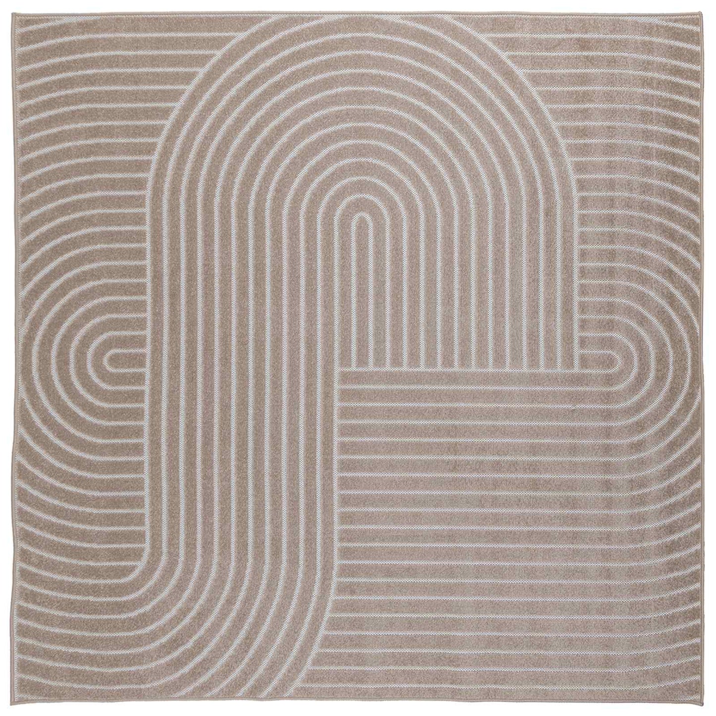 Tappeti per area Quadrato PALMERAS Beige 120 x 120 cm