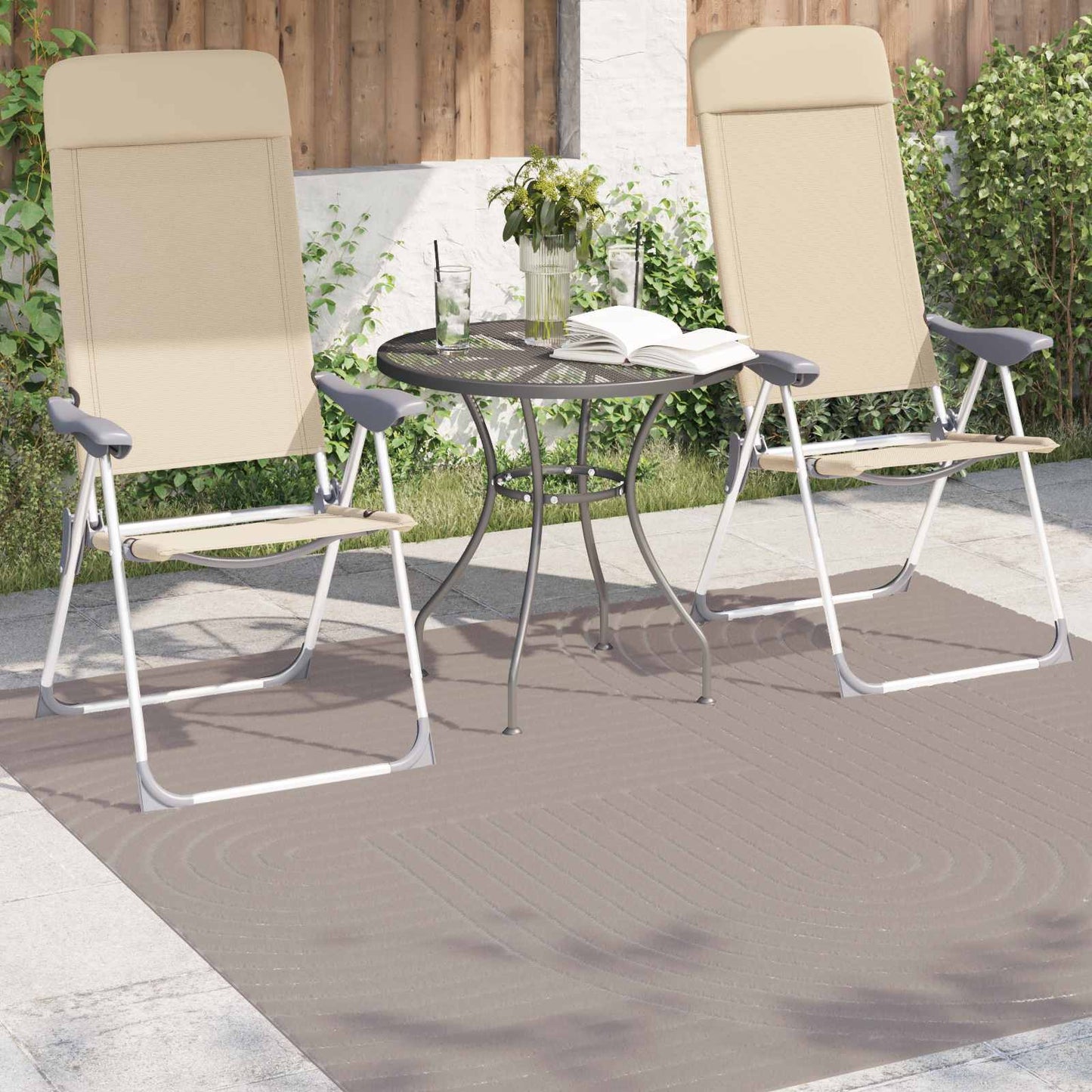 Tappeti per area Quadrato PALMERAS Beige 200 x 200 cm