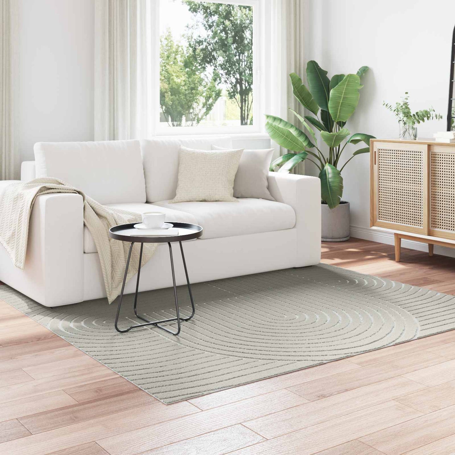 Tappeti per area Quadrato PALMERAS Verde 120 x 120 cm