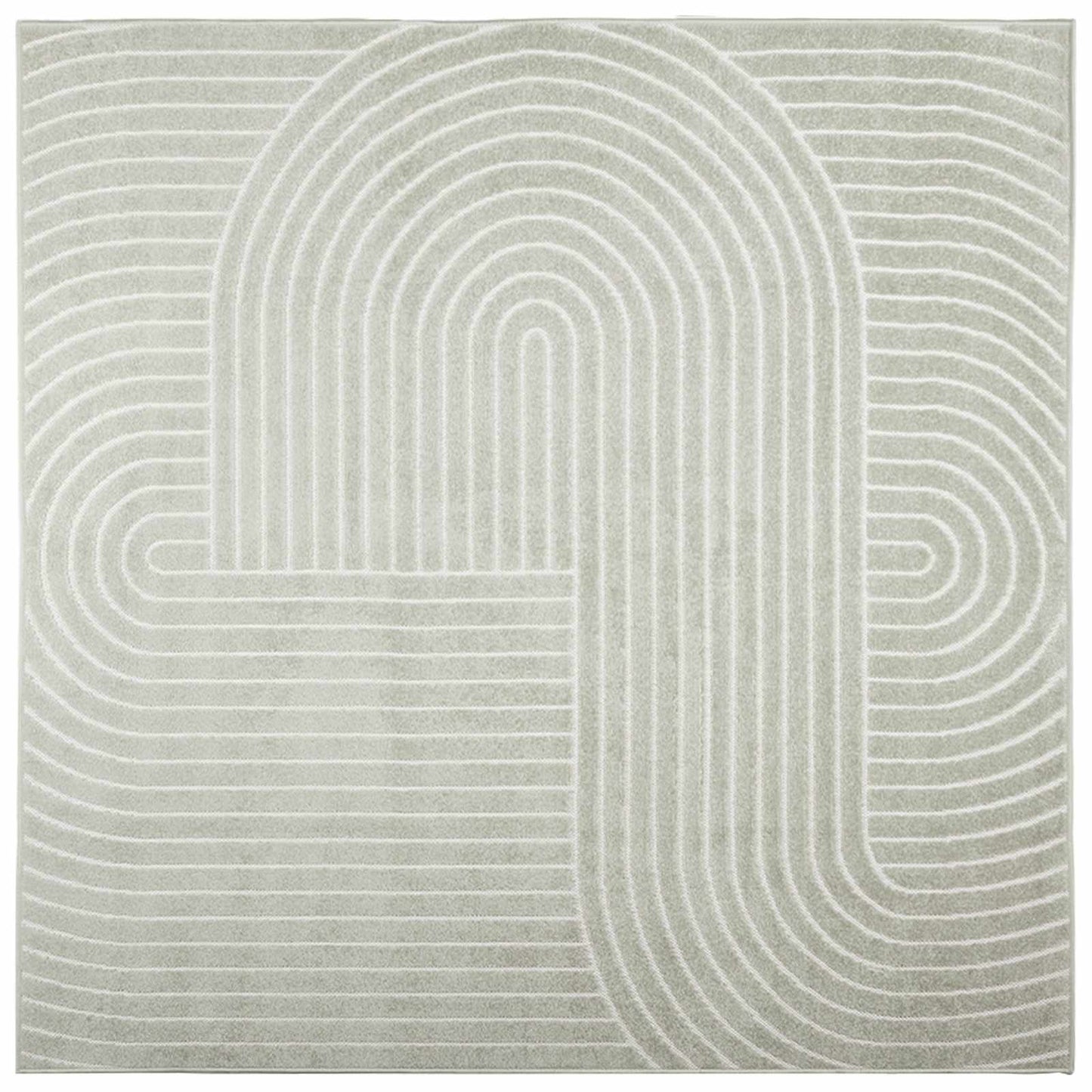 Tappeti per area Quadrato PALMERAS Verde 120 x 120 cm
