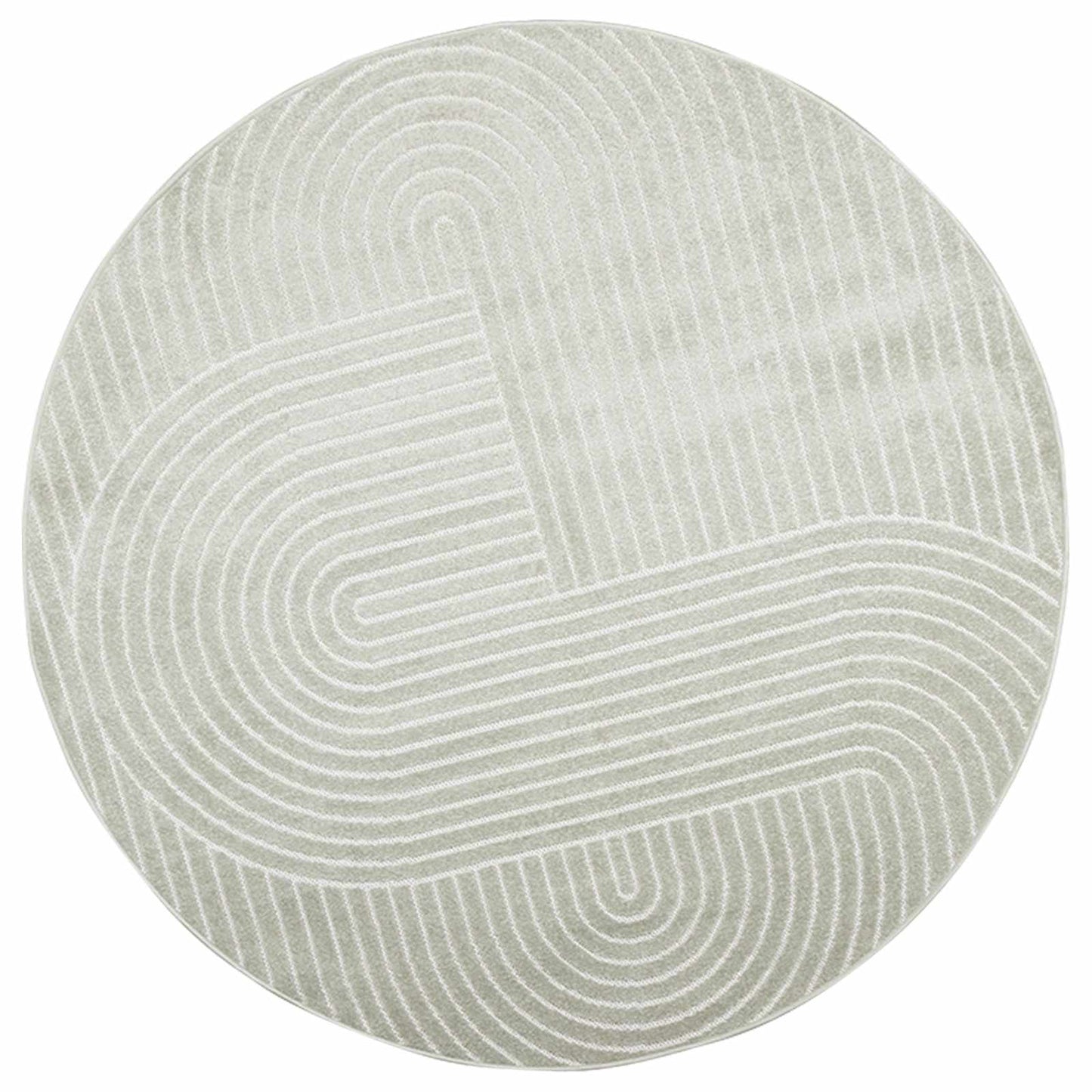 Tappeti per area Rotondo PALMERAS Verde Ã˜ 160 CM Poliestere