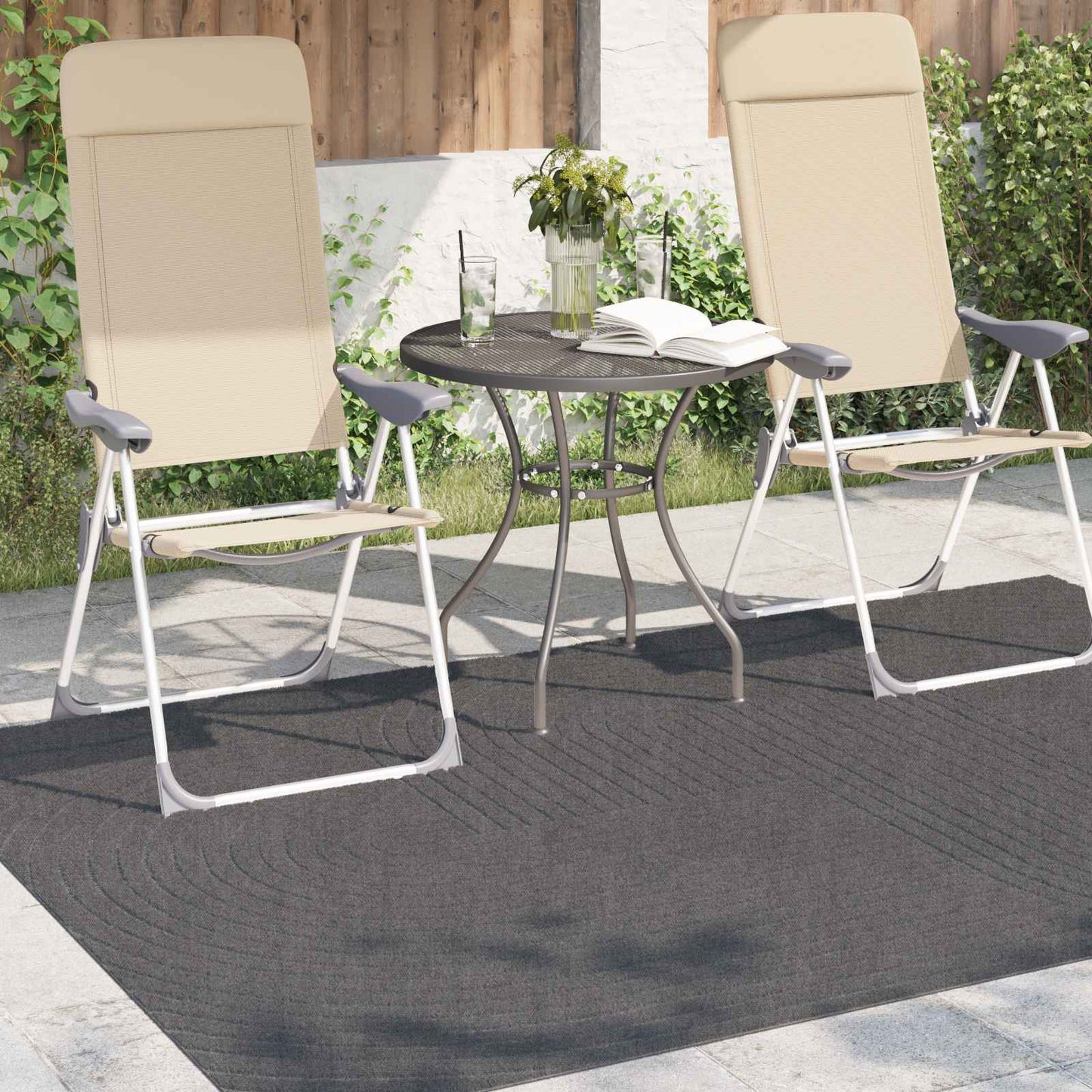 Tappeti per area PALMERAS Antracite 200 x 140 cm Poliestere