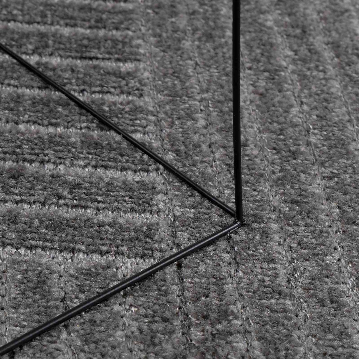 Tappeti per area PALMERAS Antracite 200 x 200 cm Poliestere