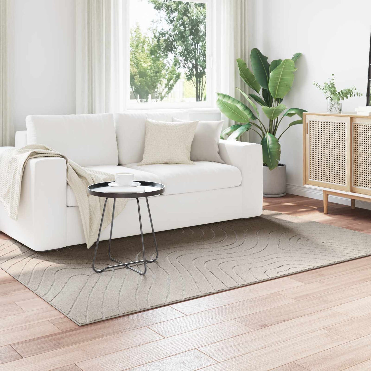 Tappeti per area PALMERAS Crema 230 x 160 cm Poliestere
