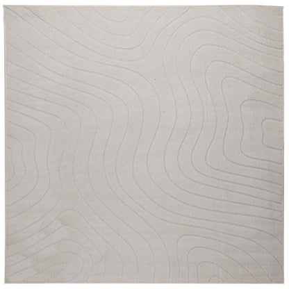 Tappeti per area Quadrato PALMERAS Crema 120 x 120 cm