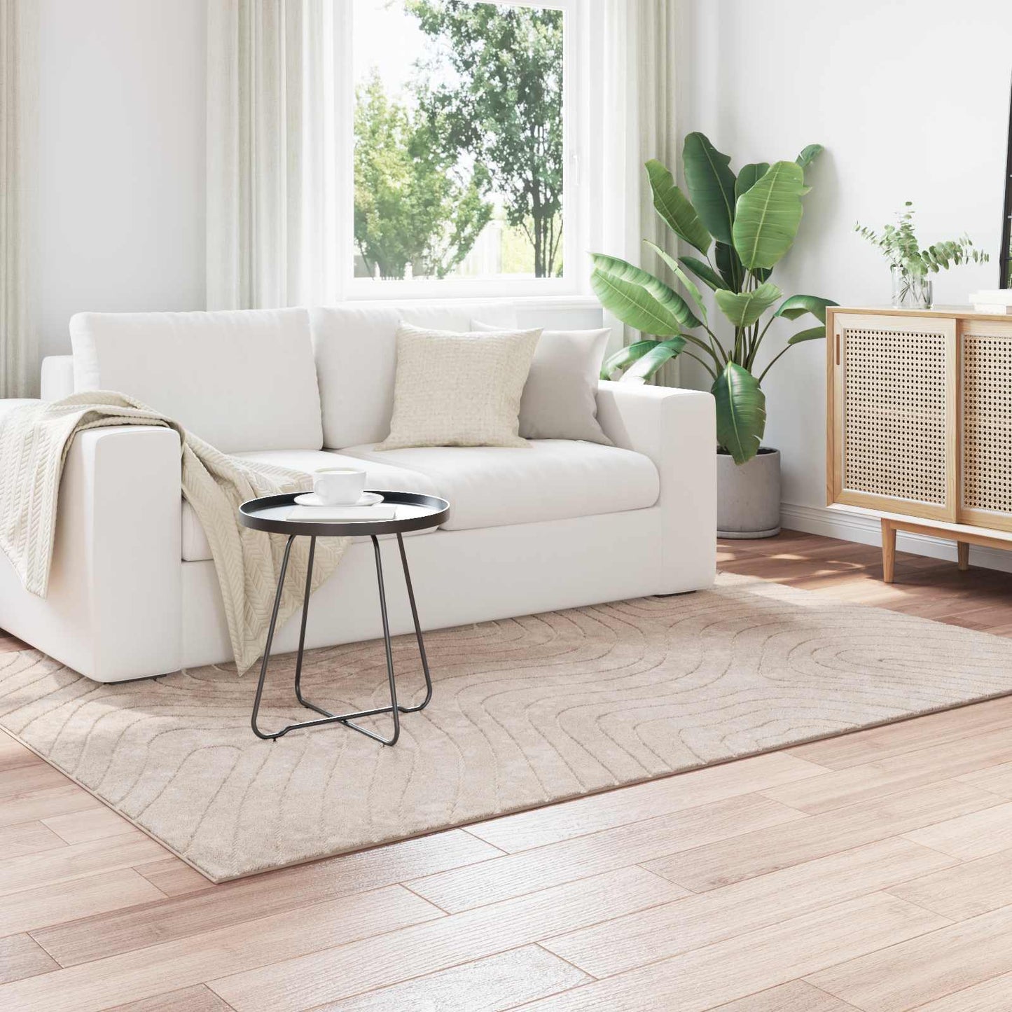 Tappeti per area PALMERAS Beige 170 x 120 cm Poliestere