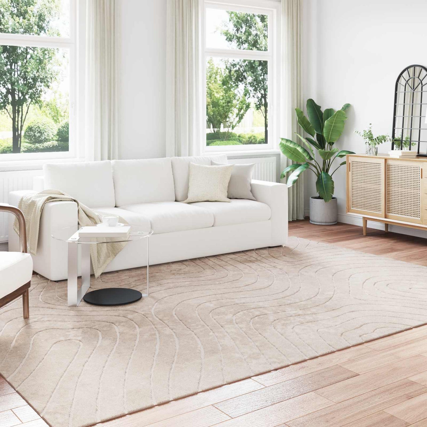 Tappeti per area PALMERAS Beige 340 x 240 cm Poliestere