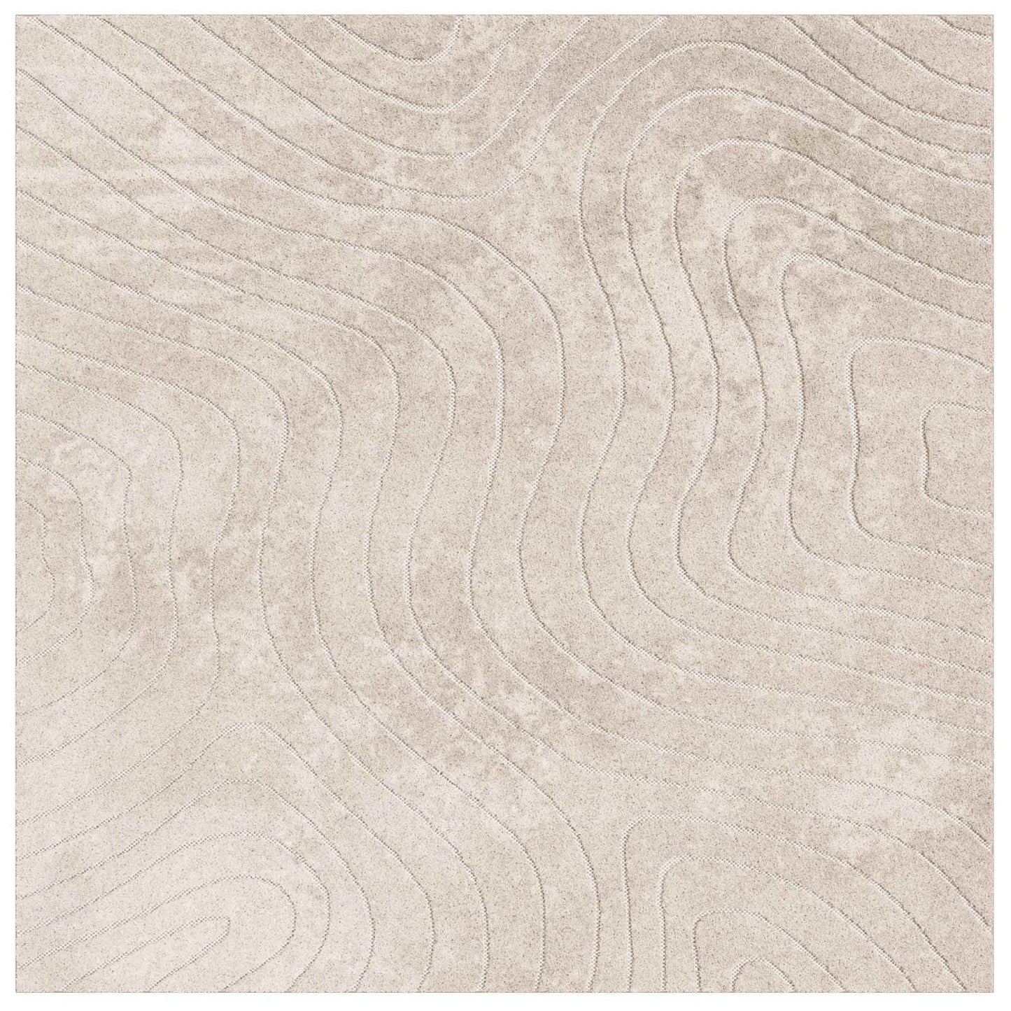 Tappeti per area Quadrato PALMERAS Beige 200 x 200 cm