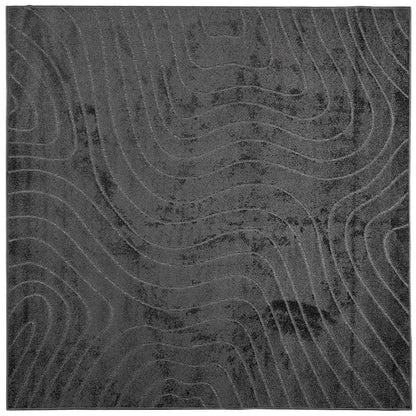 Tappeti per area PALMERAS Antracite 200 x 200 cm Poliestere
