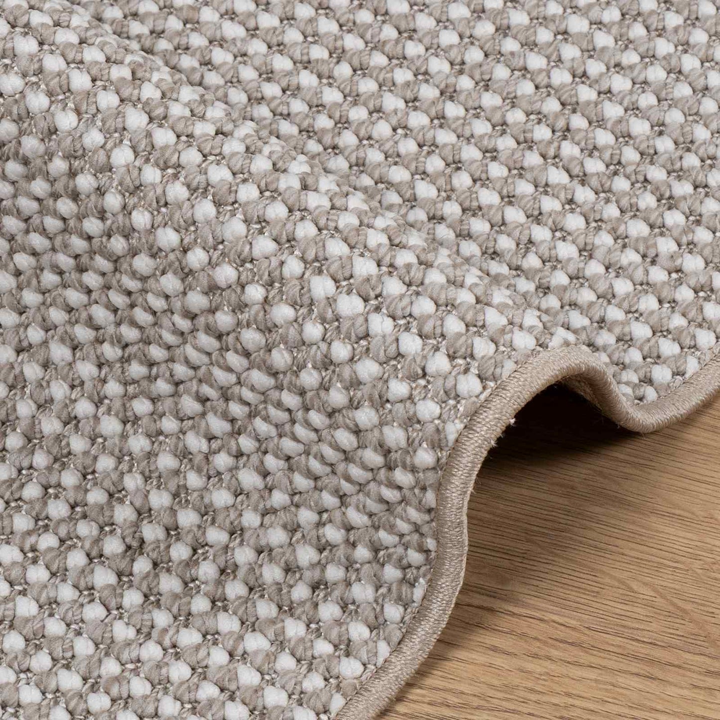 Tappeti per area LUGO Crema e Taupe 200 x 140 cm Poliestere