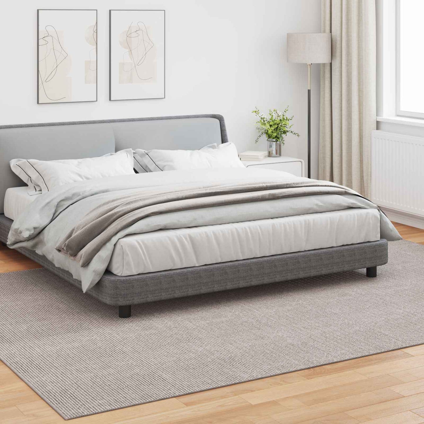 Tappeti per area LUGO Crema e Taupe 340 x 240 cm Poliestere