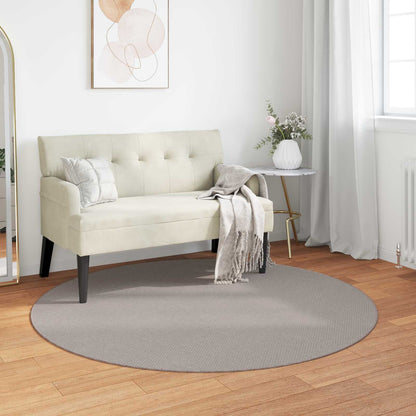 Tappeti per area Rotondo LUGO Crema e Taupe Ã˜ 160 CM Poliestere
