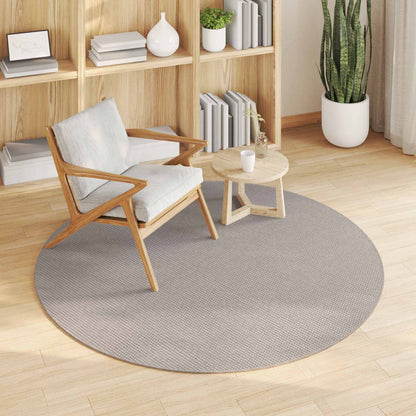 Tappeti per area Rotondo LUGO Crema e Taupe Ã˜ 160 CM Poliestere