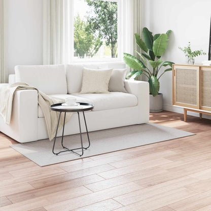 Tappeti per area LUGO Crema e Grigio 200 x 80 cm Poliestere