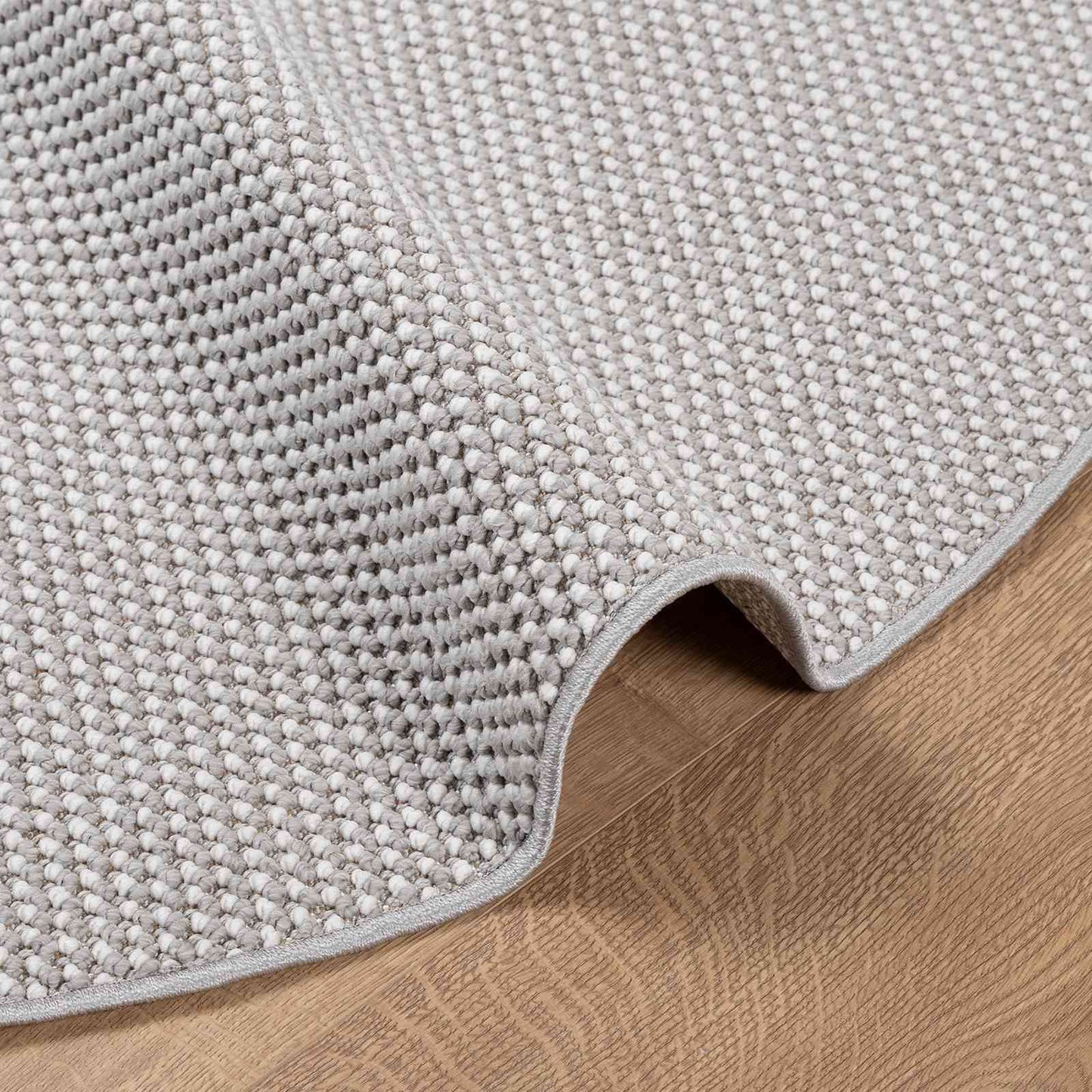 Tappeti per area Rotondo LUGO Crema e Grigio Ã˜ 200 CM