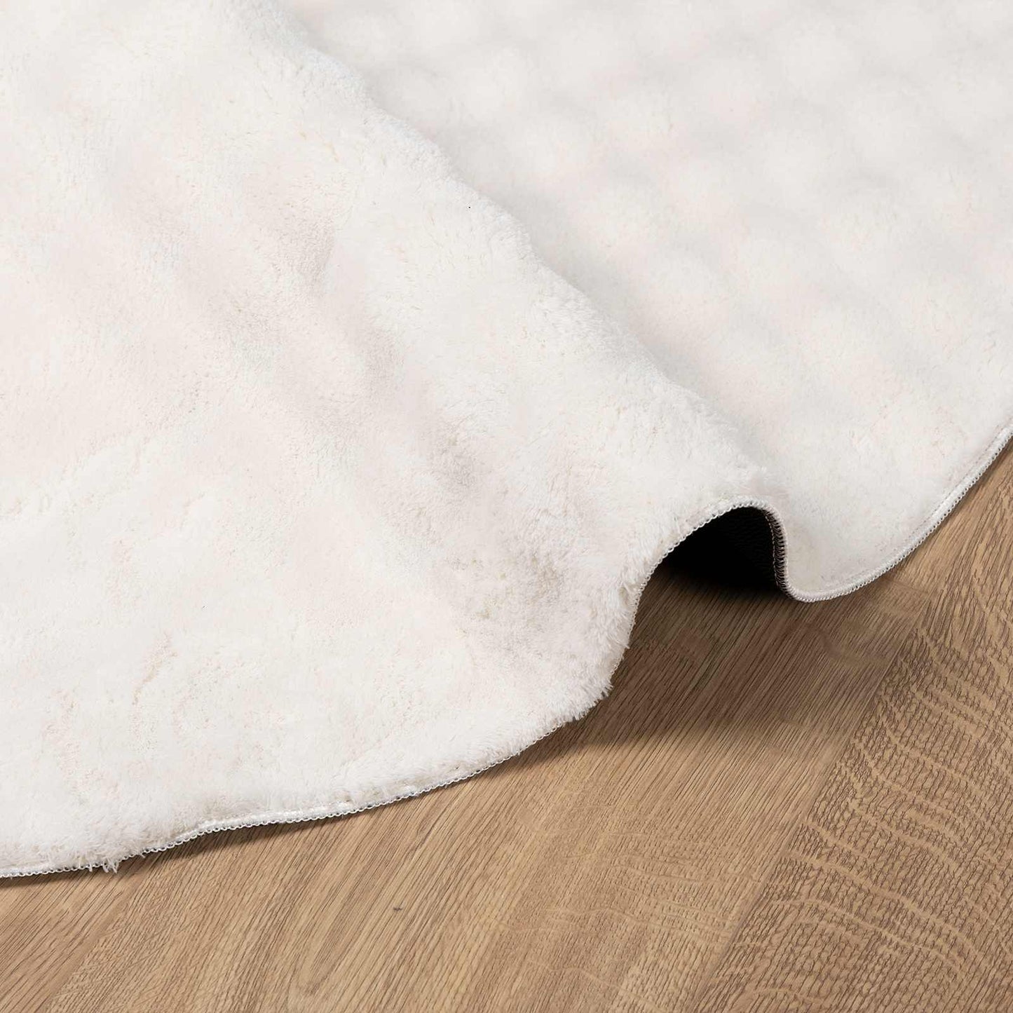 Tappeti per area Rotondo SIROLO Crema Ã˜ 160 CM Poliestere