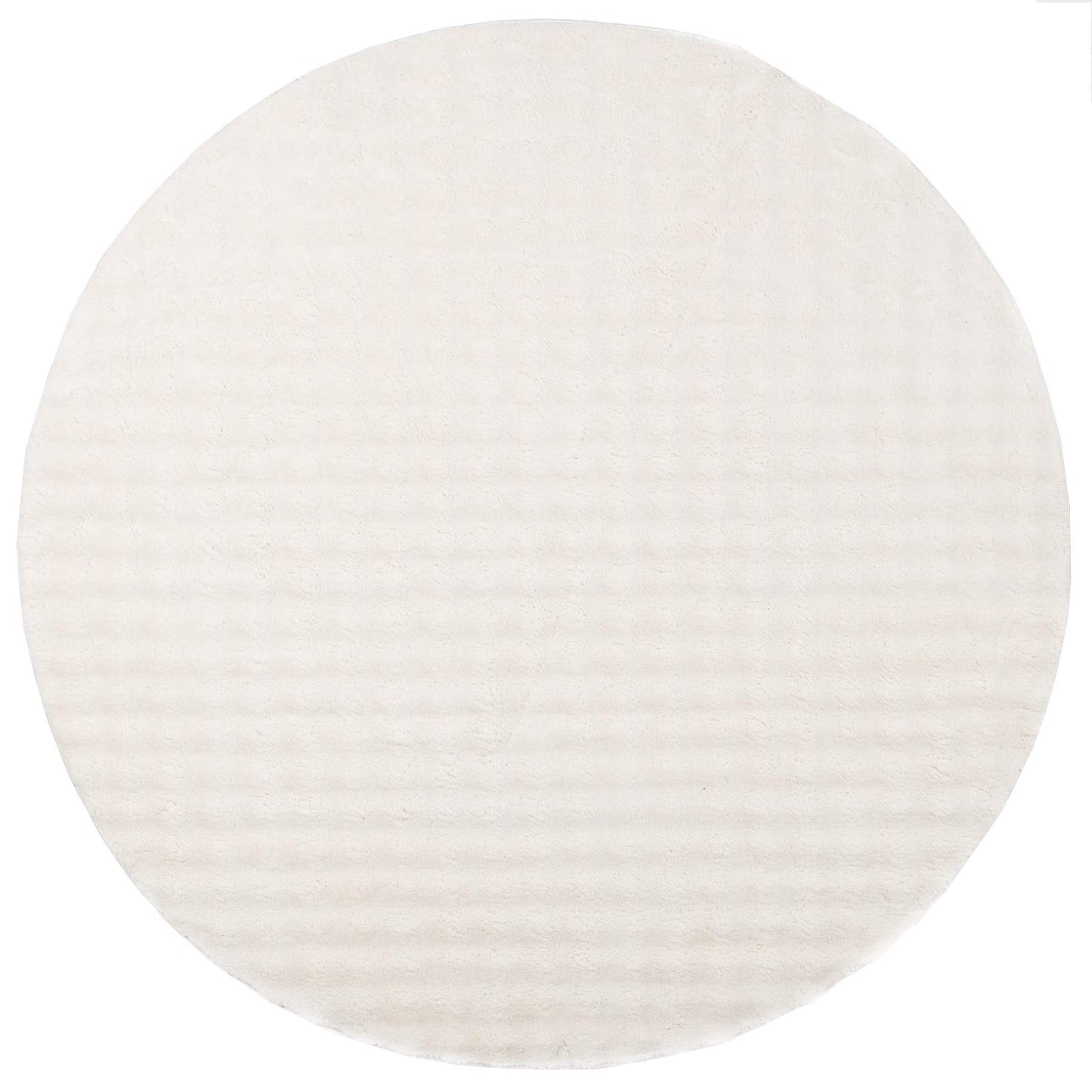 Tappeti per area Rotondo SIROLO Crema Ã˜ 200 CM Poliestere