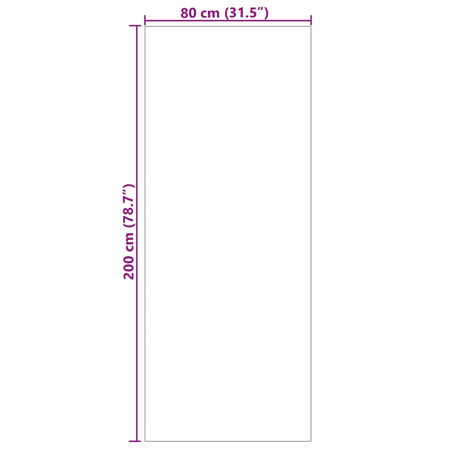 Tappeti per area SIROLO Beige 200 x 80 cm Poliestere