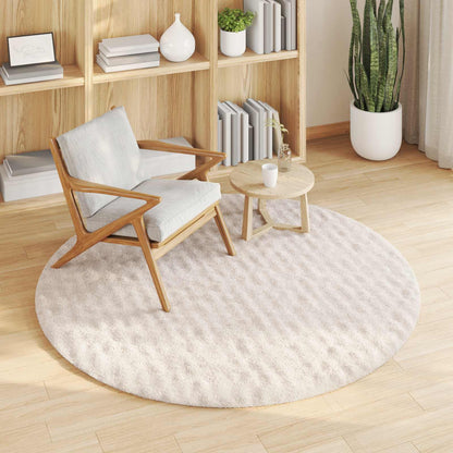Tappeti per area Rotondo SIROLO Beige Ã˜ 120 CM Poliestere