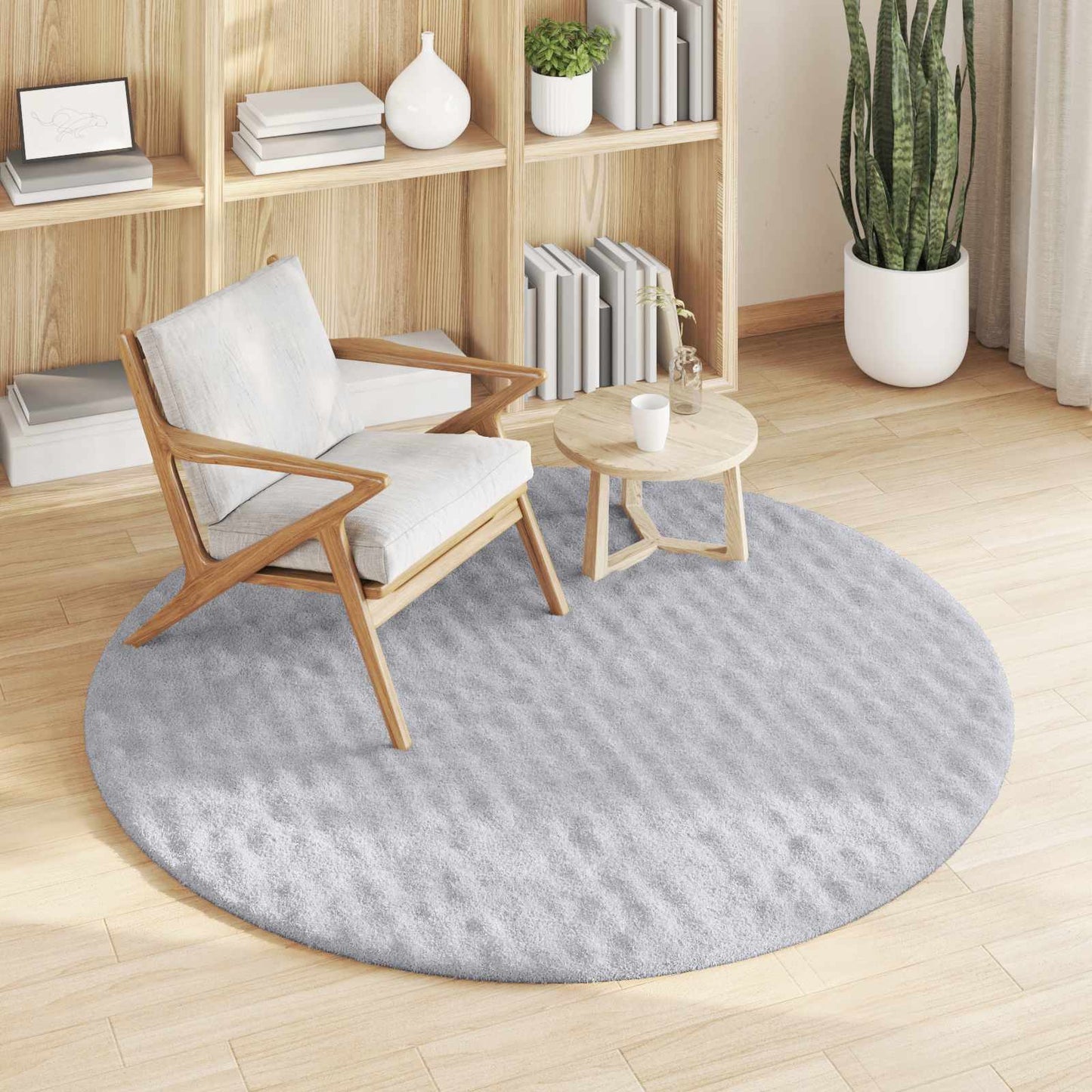 Tappeti per area Rotondo SIROLO Grigio Ã˜ 120 CM Poliestere