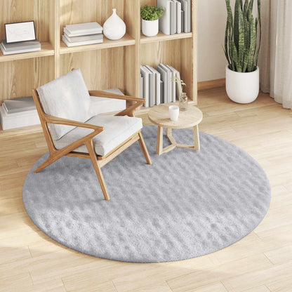 Tappeti per area Rotondo SIROLO Grigio Ã˜ 200 CM Poliestere