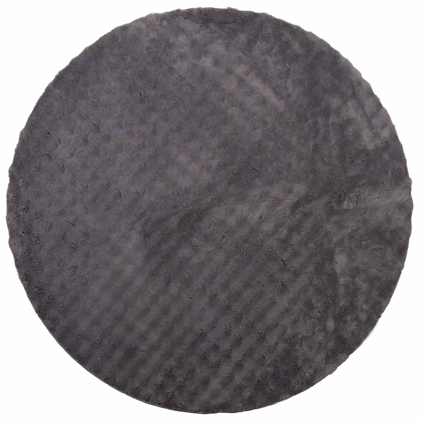 Tappeti per area Rotondo SIROLO Antracite Ã˜ 160 CM Poliestere