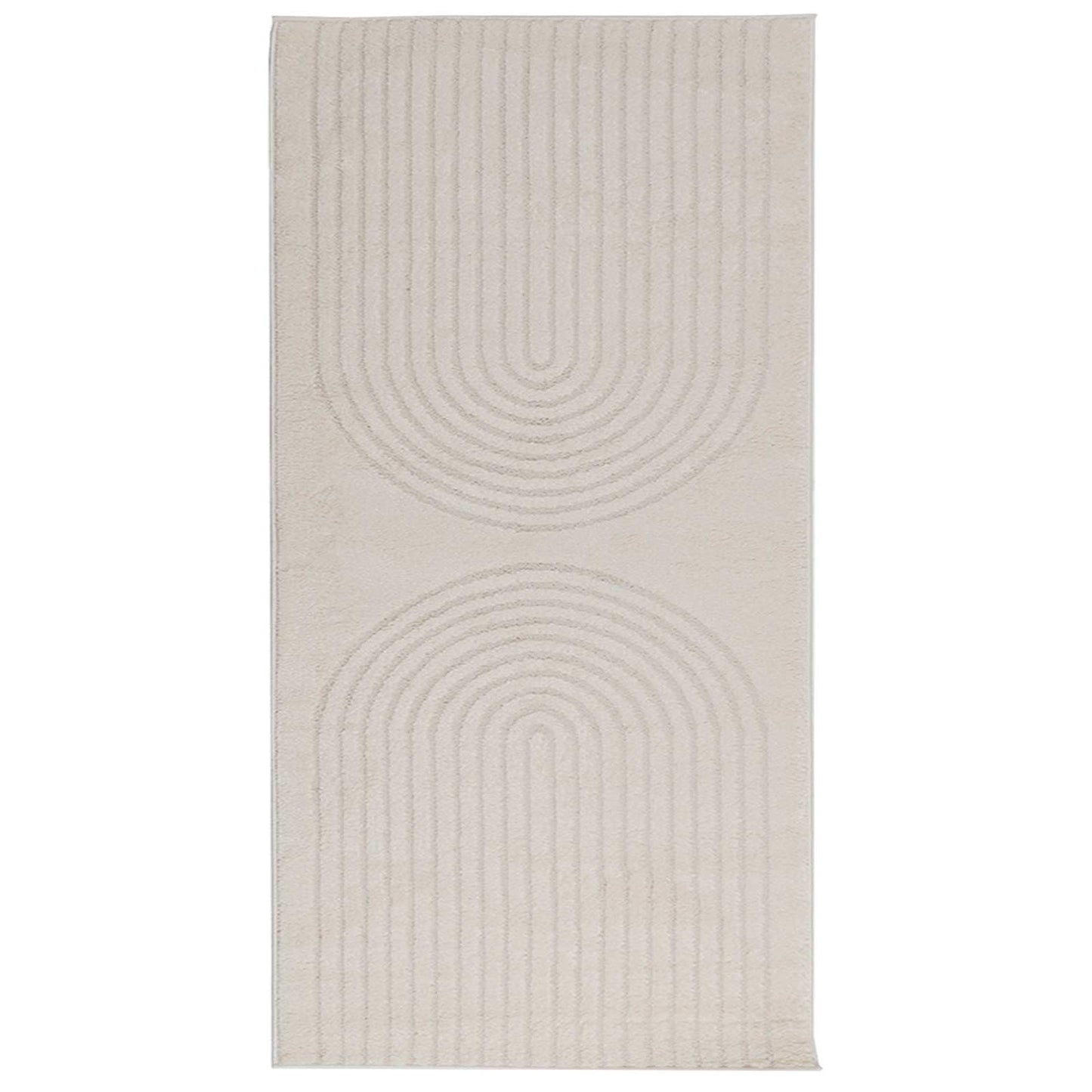 Tappeti per area GALATI Crema 150 x 80 cm Poliestere