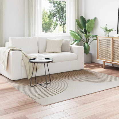 Tappeti per area Quadrato GALATI Crema 200 x 200 cm Poliestere