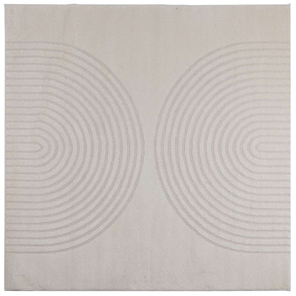 Tappeti per area Quadrato GALATI Crema 200 x 200 cm Poliestere