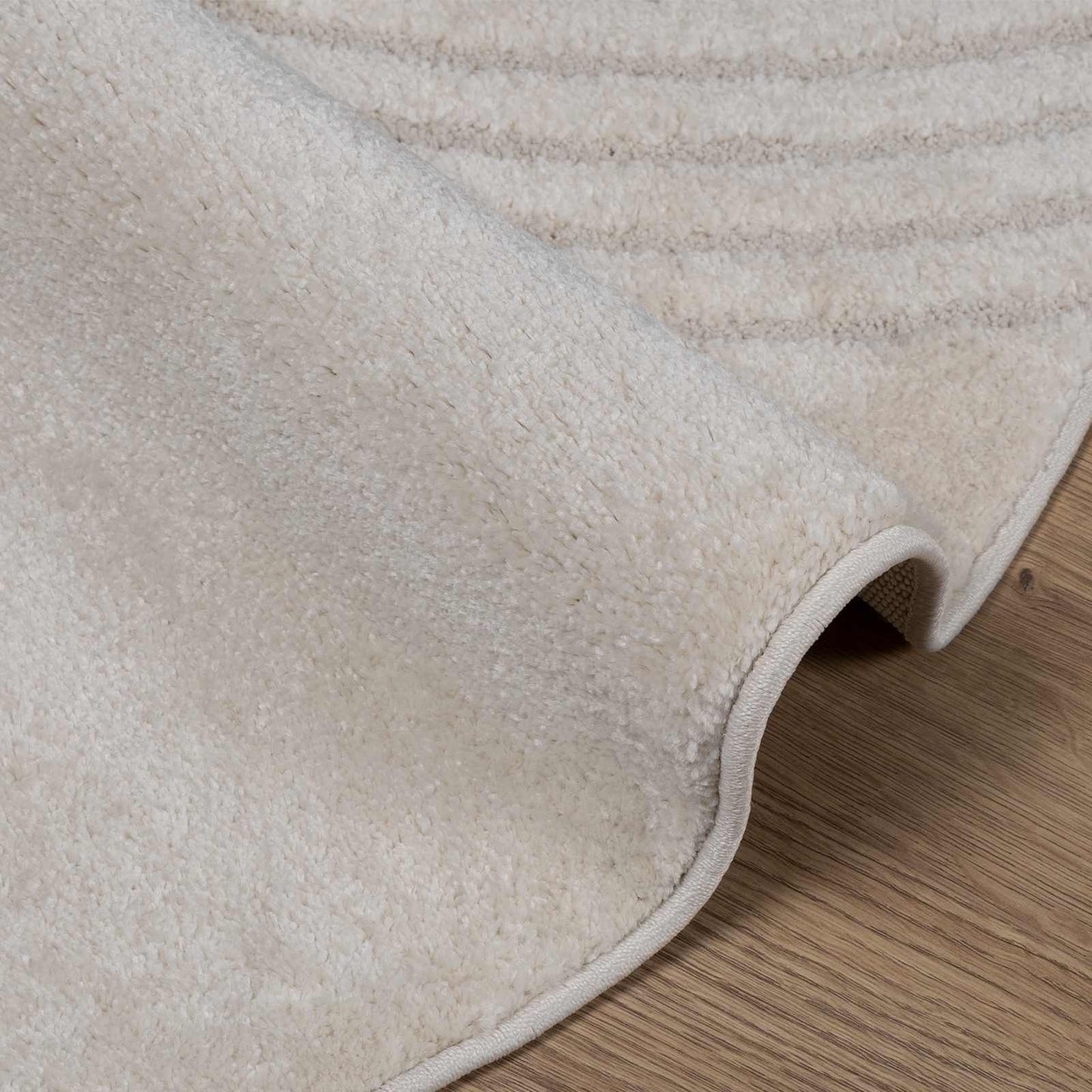Tappeti per area Rotondo GALATI Crema Ã˜ 120 CM Poliestere