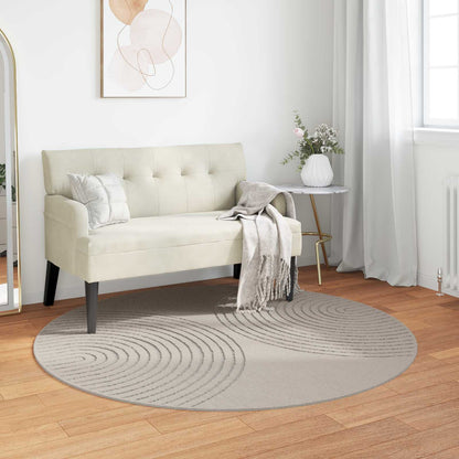 Tappeti per area Rotondo GALATI Crema Ã˜ 120 CM Poliestere