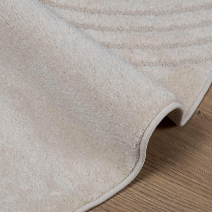 Tappeti per area Rotondo GALATI Crema Ã˜ 160 CM Poliestere