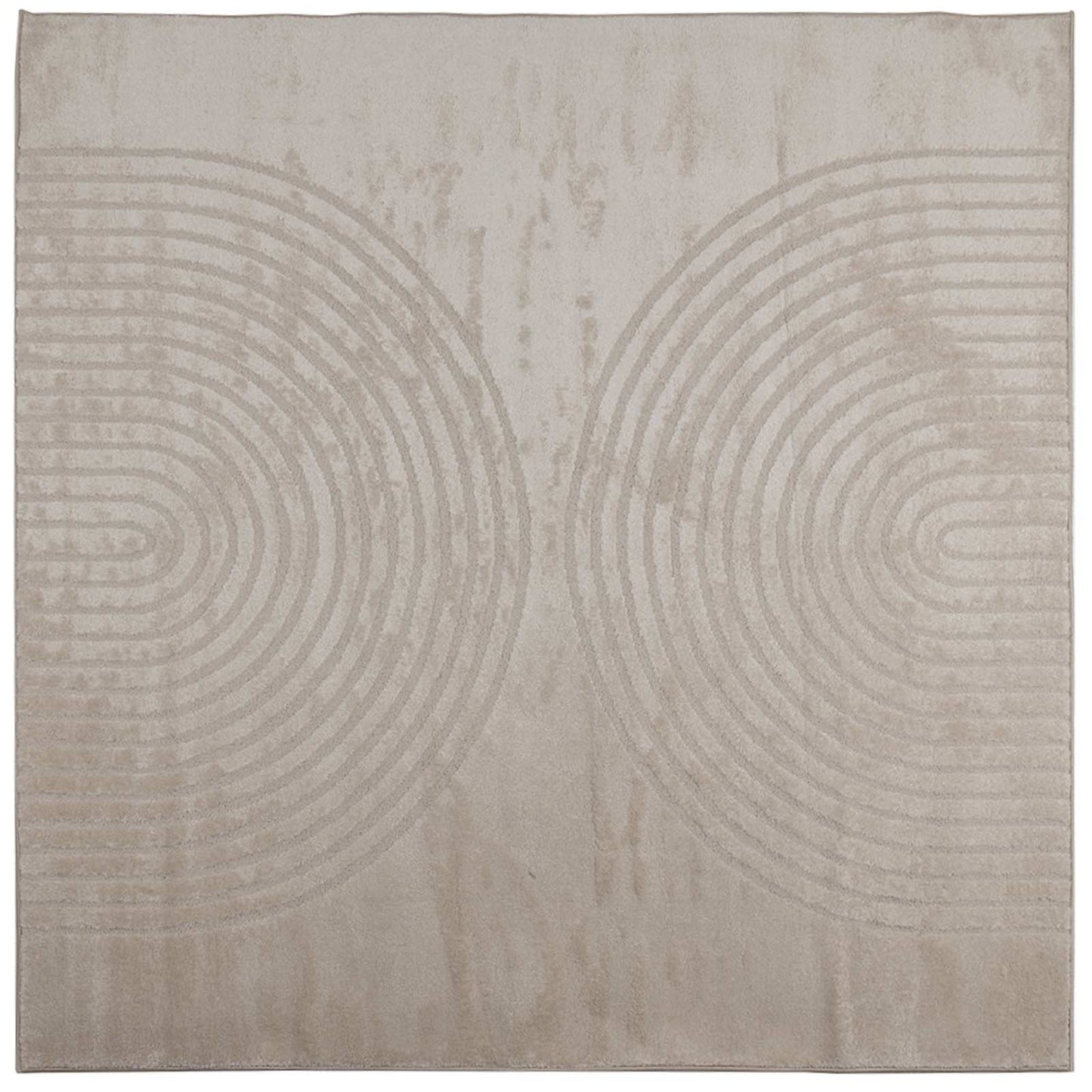 Tappeti per area Quadrato GALATI Beige 200 x 200 cm Poliestere