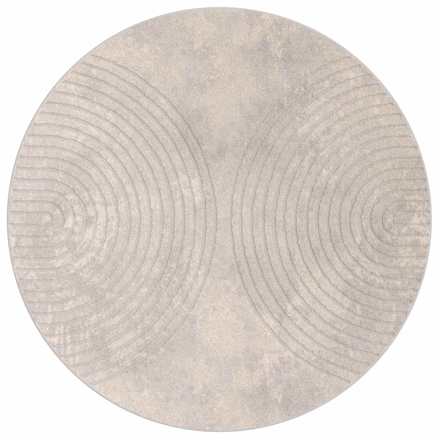 Tappeti per area Rotondo HUARTE Beige Ã˜ 160 CM Poliestere