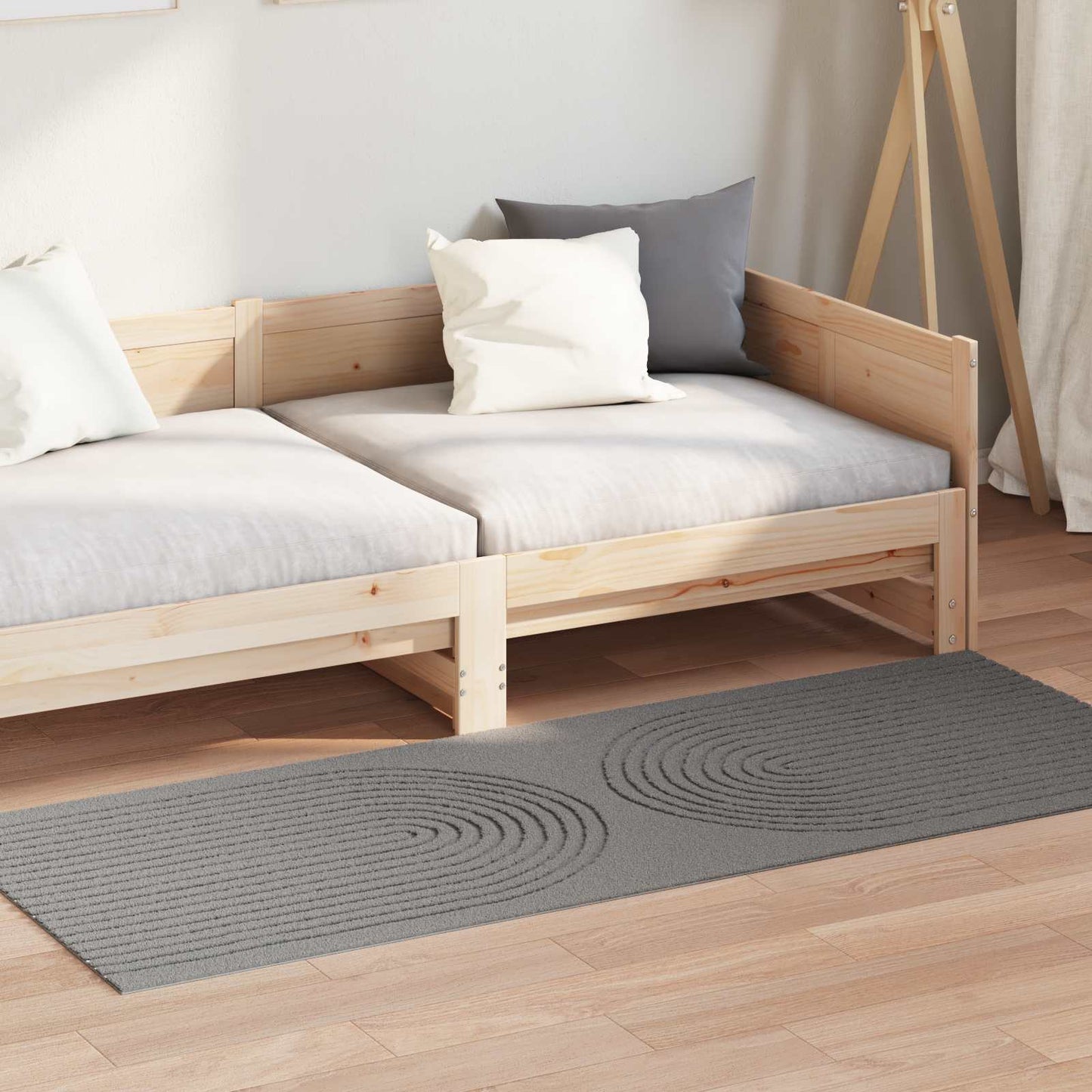 Tappeti per area HUARTE Grigio 200 x 80 cm Poliestere