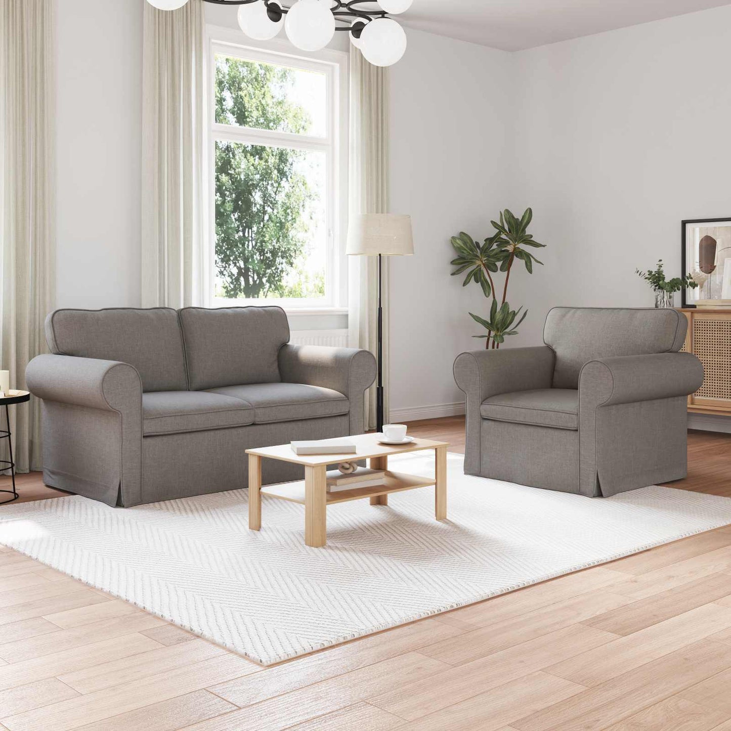 Set di divani 2 pcs Talpa 155 x 82 x 80 cm Tessuto