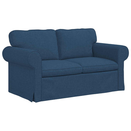 Set di divani 2 pcs Blu 155 x 82 x 80 cm Tessuto