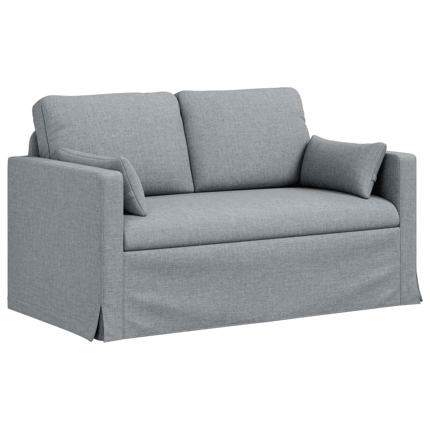 Set di divani 2 pcs Grigio chiaro 139 x 78 x 80 cm Tessuto