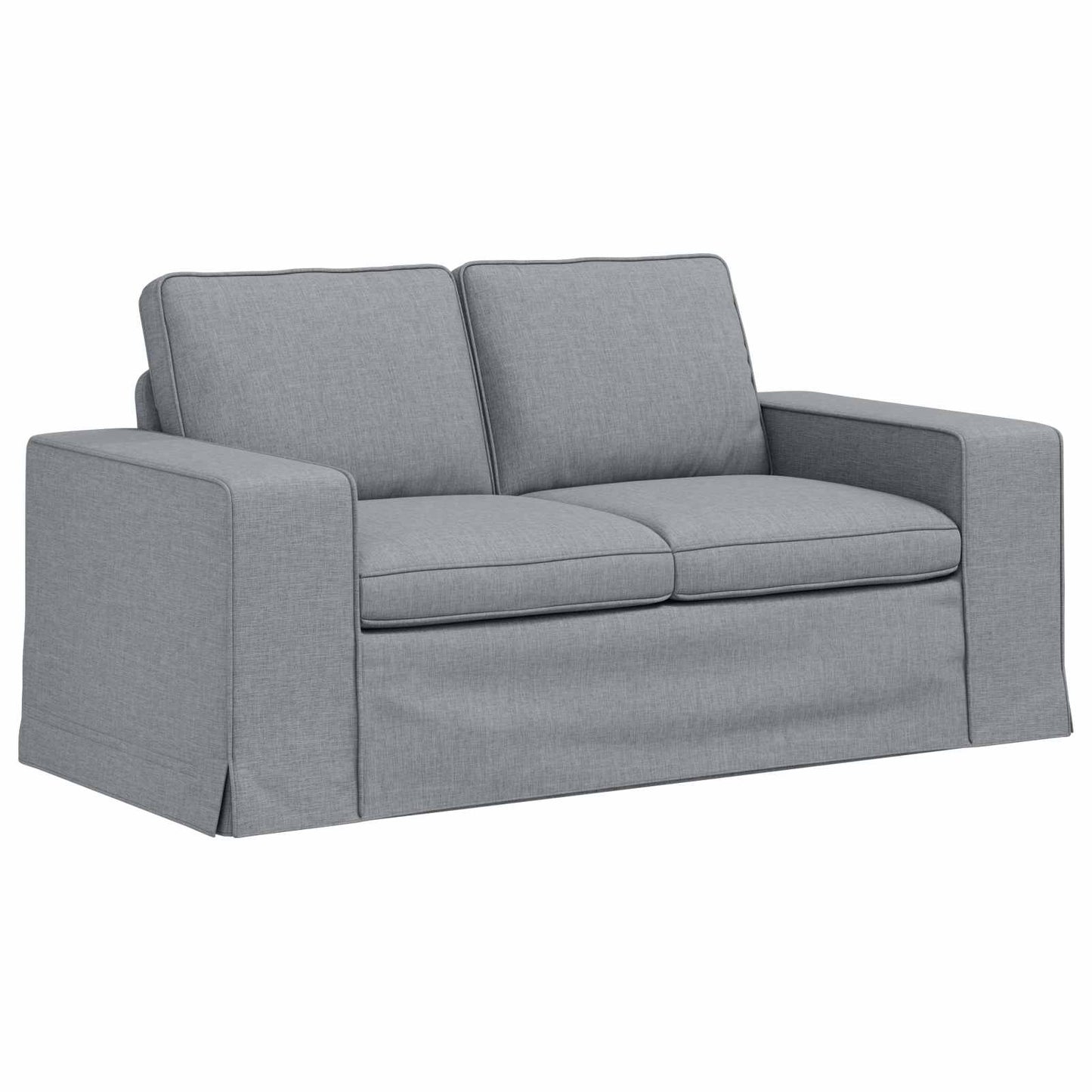 Set di divani 2 pcs Grigio chiaro 182 x 80 x 82 cm Tessuto