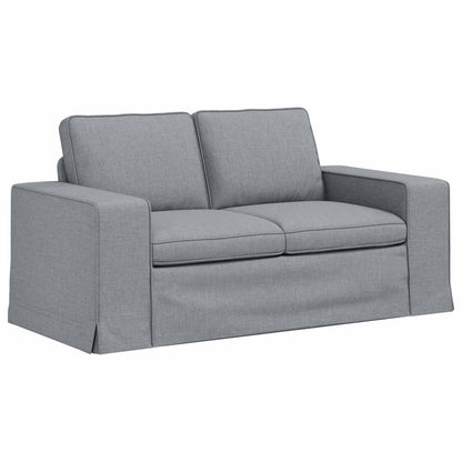 Set di divani 2 pcs Grigio chiaro 182 x 80 x 82 cm Tessuto