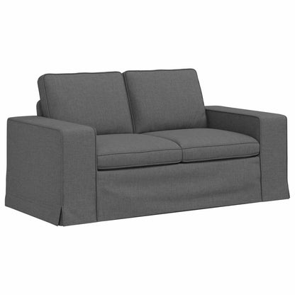 Set di divani 2 pcs Grigio scuro 182 x 80 x 82 cm Tessuto