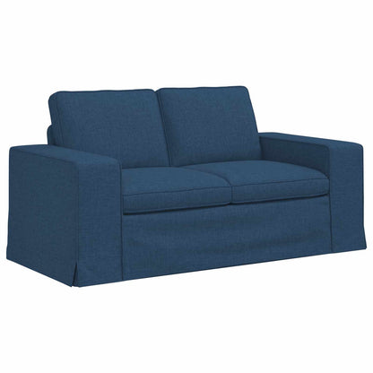 Set di divani 2 pcs Blu 182 x 80 x 82 cm Tessuto